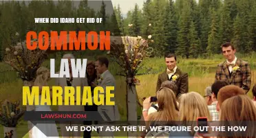 Idaho's Common Law Marriage: When Did It End?