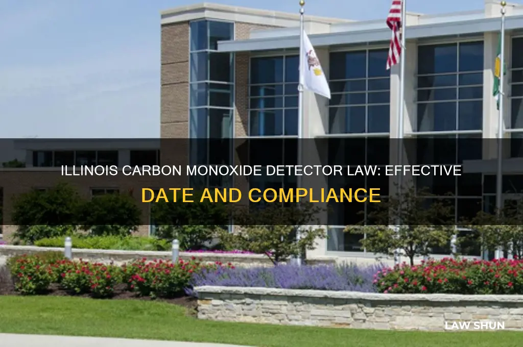 when did illinois carbon monoxide detector law go into force