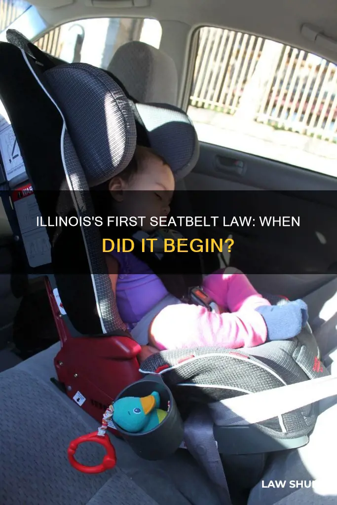 when did illinois seatbelt laws first year