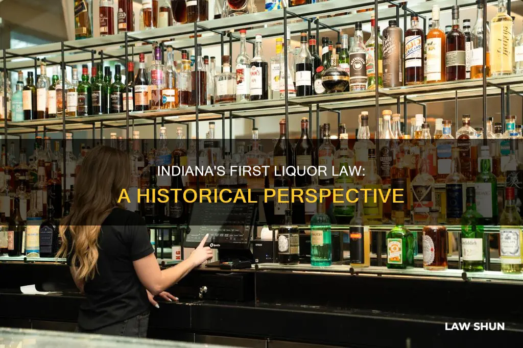 when did indiana first put a law on liquor