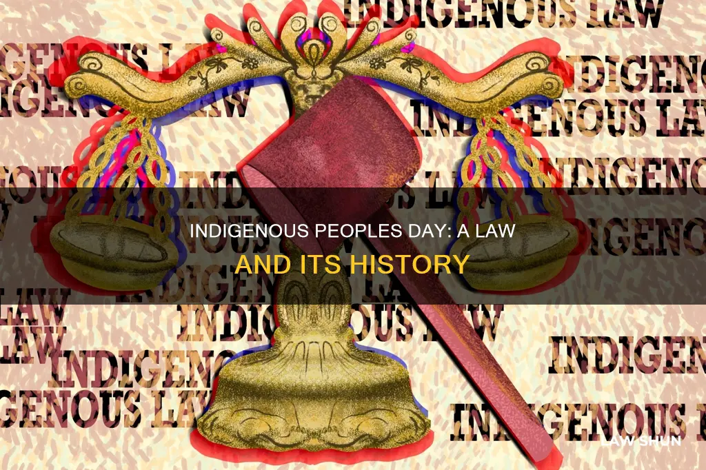 when did indigenous peoples day become a law