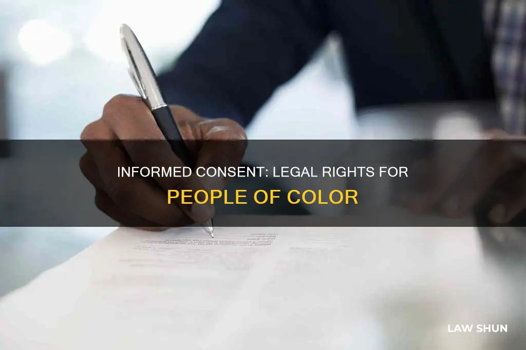 when did informed consent become law to colored people