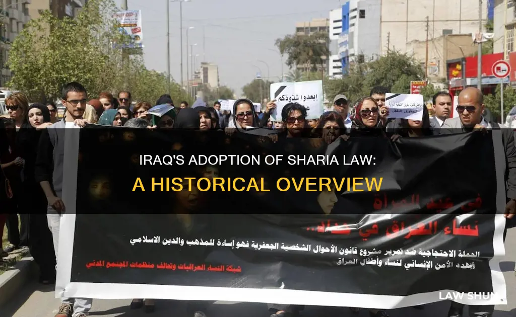 when did iraq become sharia law