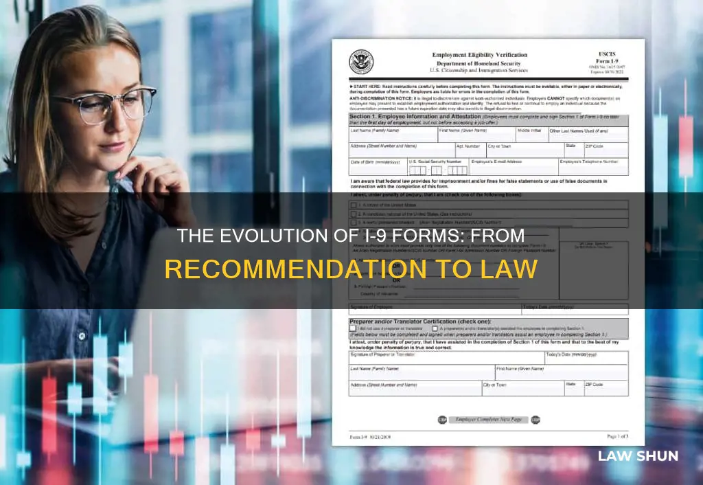 when did it become law to fill i-9 forms