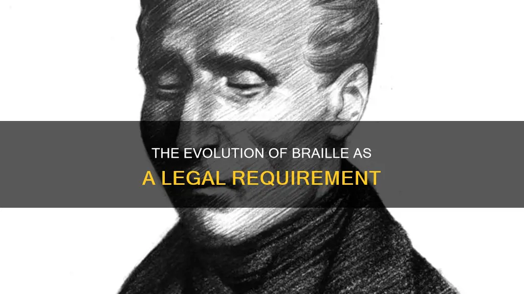 when did it become law to have braile