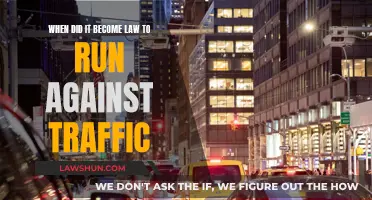 Running Against Traffic: When Did This Become Law?