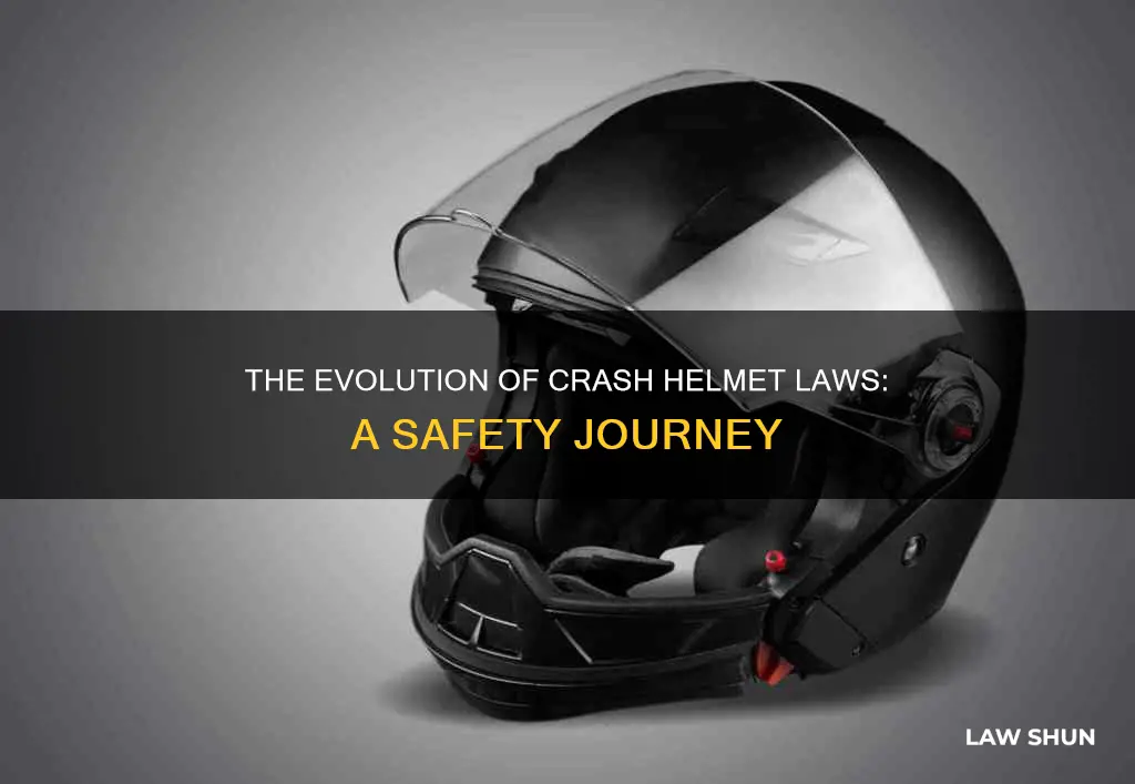 when did it become law to wear a crash helmet