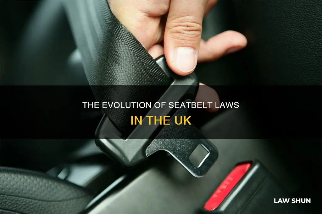 when did it become law to wear a seatbelt uk