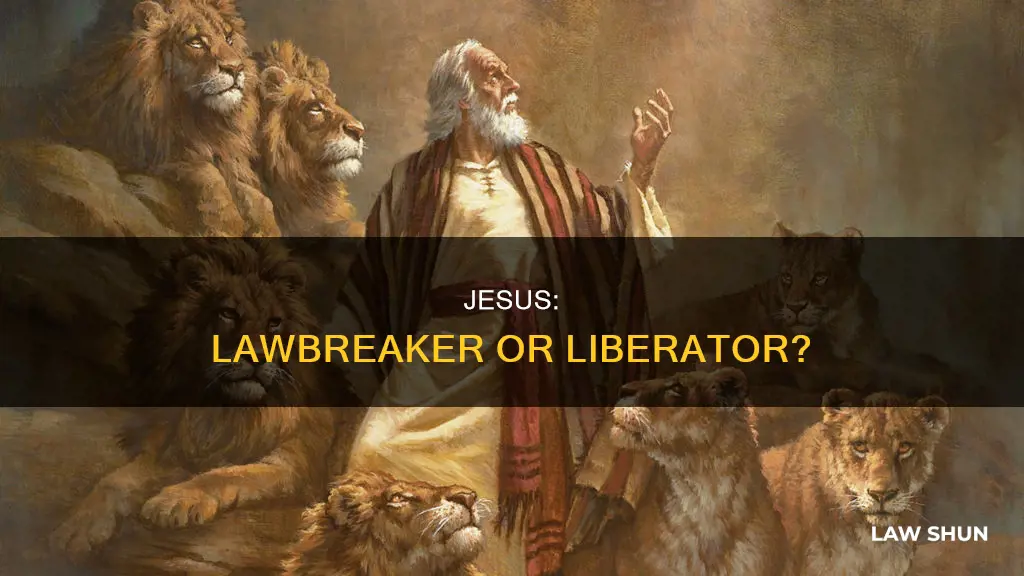 when did jesus break the law