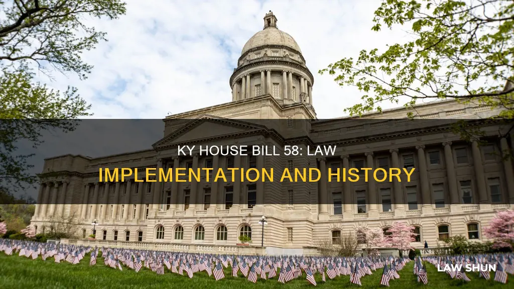 when did ky house bill 58 become law