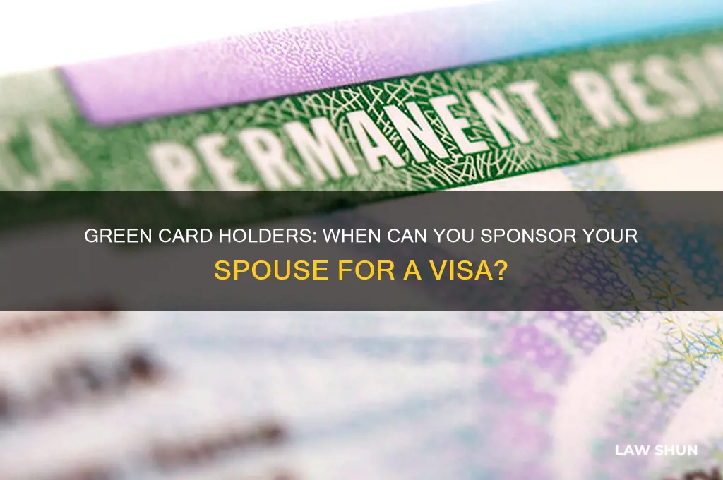 when did law entablic for green card holder sponsor spouse
