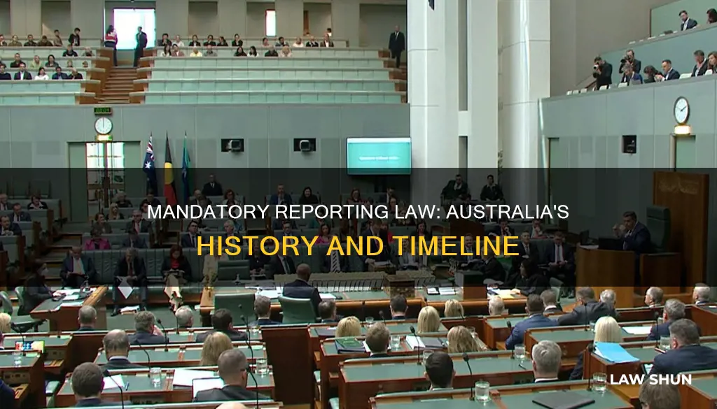 when did mandatory reporting become law in australia