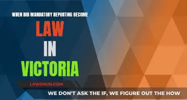 Victoria's Mandatory Reporting Law: When Did It Begin?