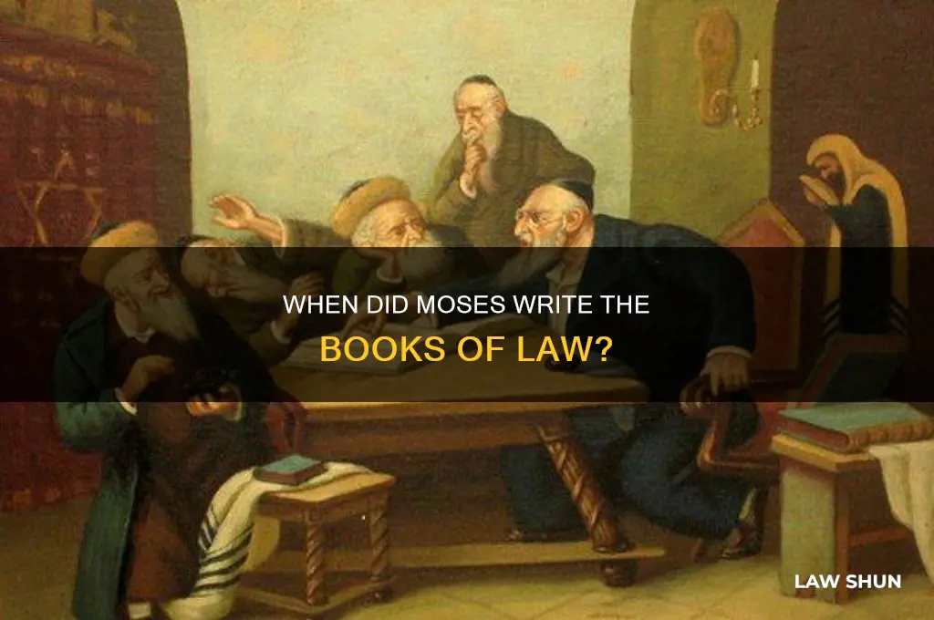 when did moses write the books of law