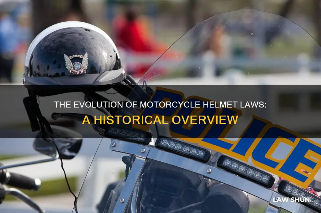 when did motorcycle helmut law come in