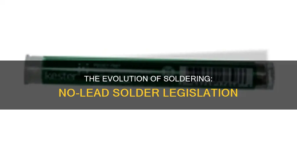 when did no lead solder become law