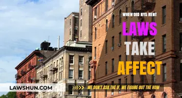 When Did NYS Rent Laws Take Effect: A Historical Overview