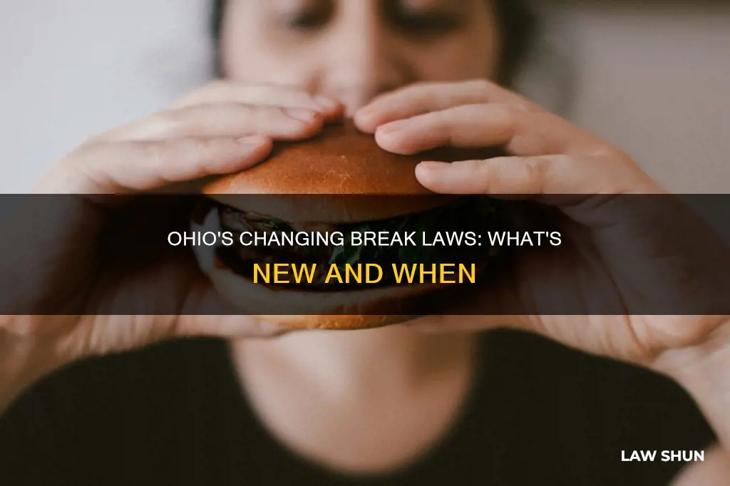 when did ohio break laws change