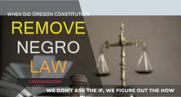 Oregon Constitution's Negro Law Removal