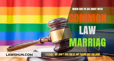What Year Did Pennsylvania Abolish Common Law Marriage?