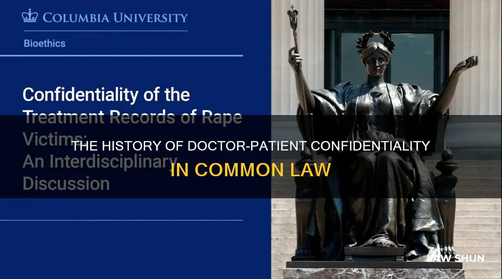 when did physician patient privilege enter common law
