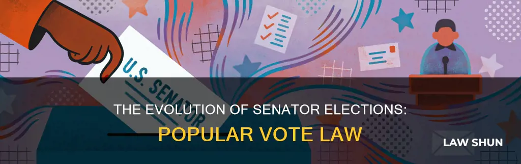 when did popular vote become law for senators