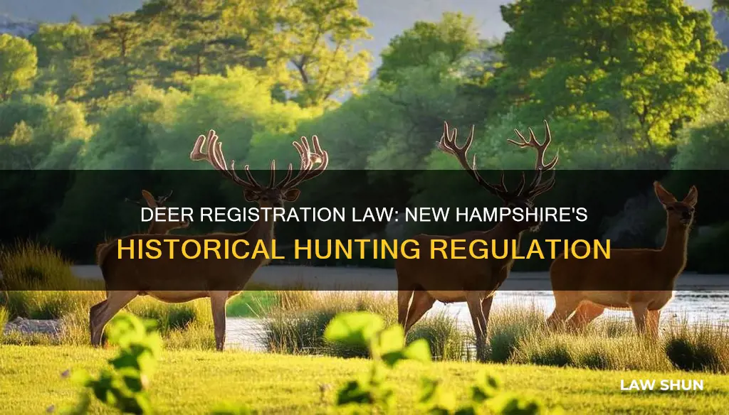 when did registering deer become law nh