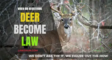 Deer Registration: A Legal History Lesson