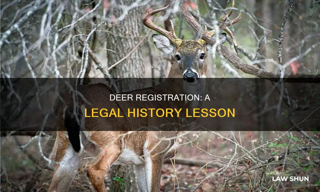 when did registering deer become law