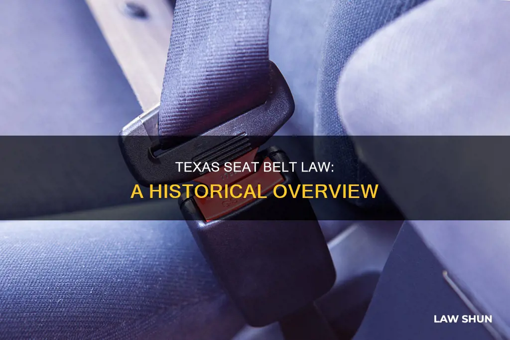 when did seat belt become law in texas