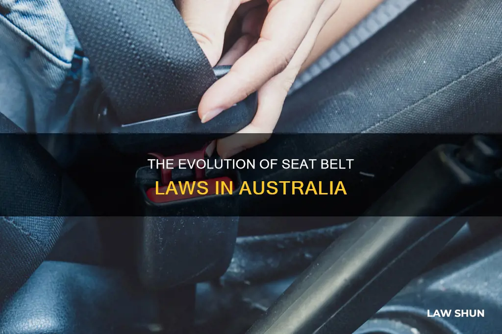 when did seat belts become law in australia