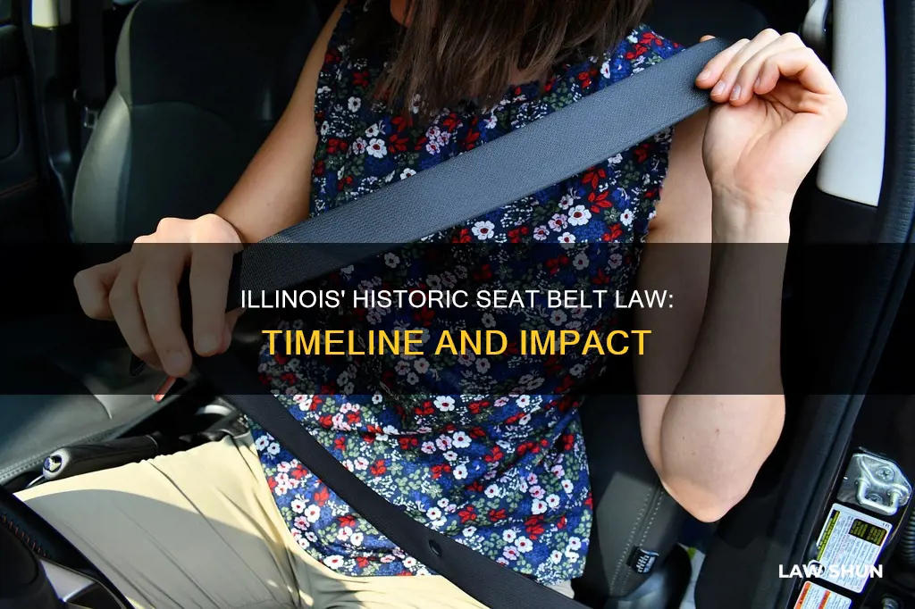 when did seat belts become law in illinois