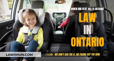 The Evolution of Seat Belt Laws in Ontario