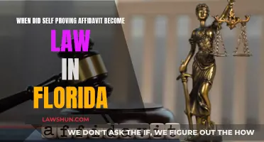 Florida's Self-Proving Affidavit Law: When Did It Begin?