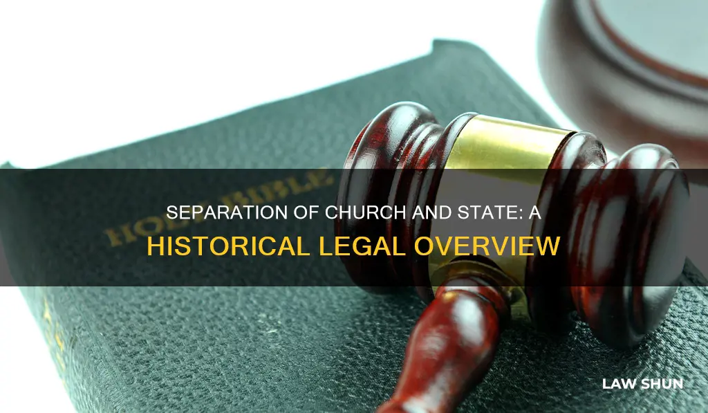 when did separation of church become a law