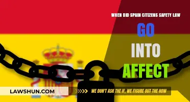 Spain's Citizens Safety Law: When Did It Take Effect?