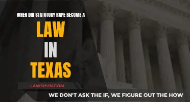 Texas Statutory Rape Laws: A Historical Overview