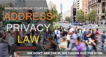 Supreme Court Privacy Law: A Historical First