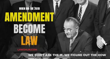 The 25th Amendment: A Law Since