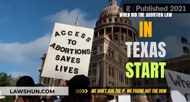 Texas Abortion Law: When Did It Begin?