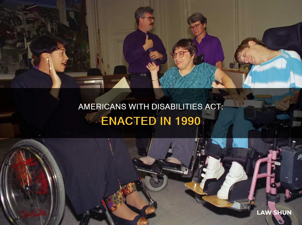 when did the americans with disabilities act become a law