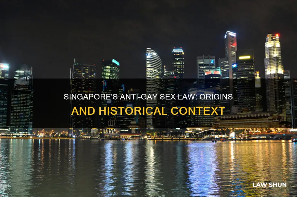 when did the anti gay sex law start in singapore
