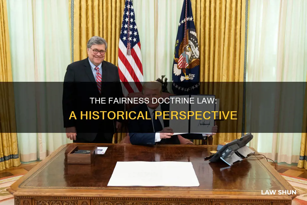 when did the fairness doctrine become law