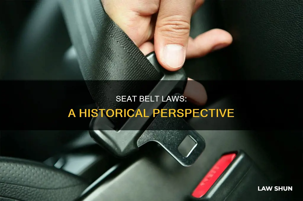 when did the first seat belt law start
