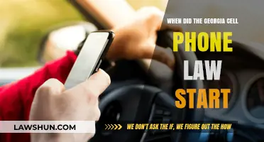 Georgia's Cell Phone Law: When Did the Ban Begin?
