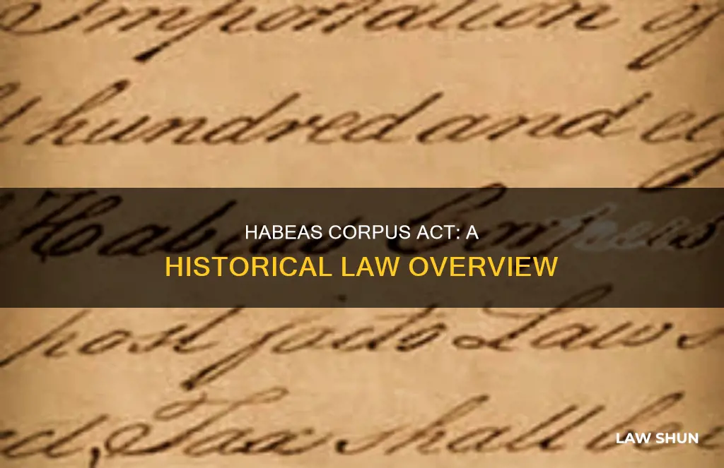 when did the habeas corpus act become law