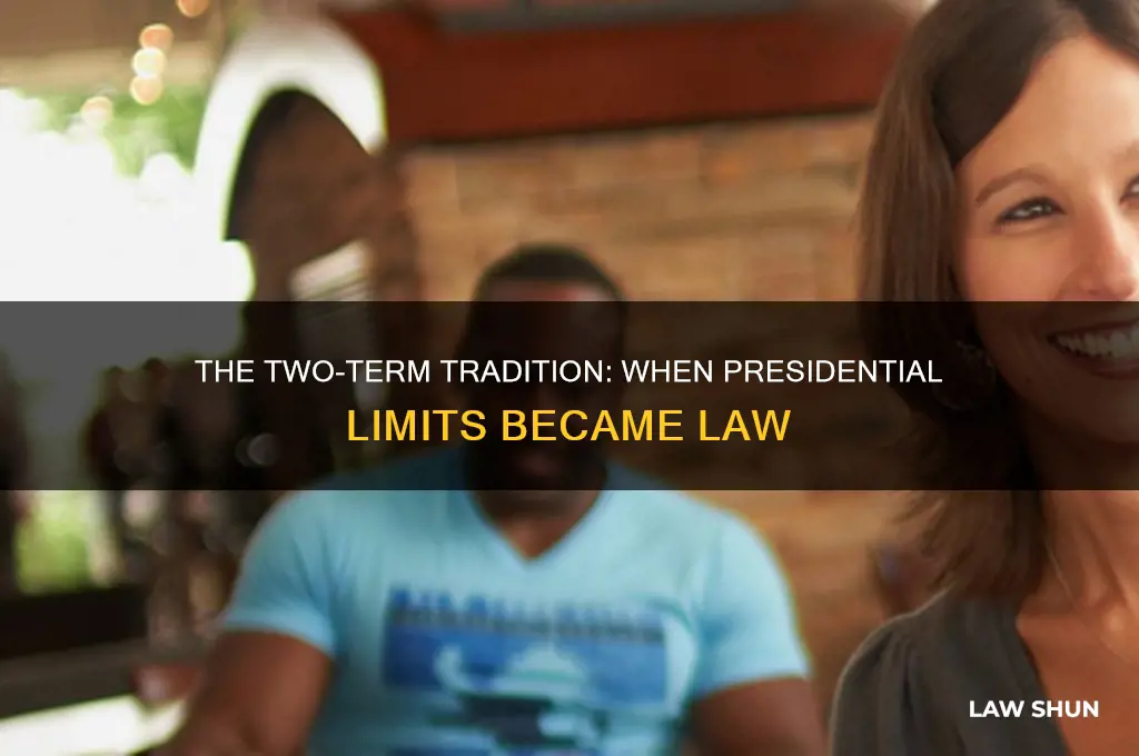 when did the law to persident only have 2 terms