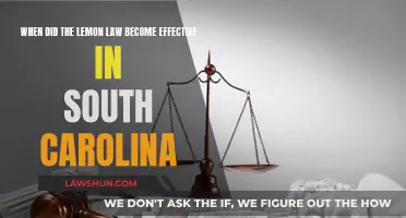 Lemon Law in South Carolina: Effective Since?