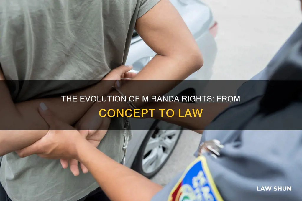 when did the miranda rights become law