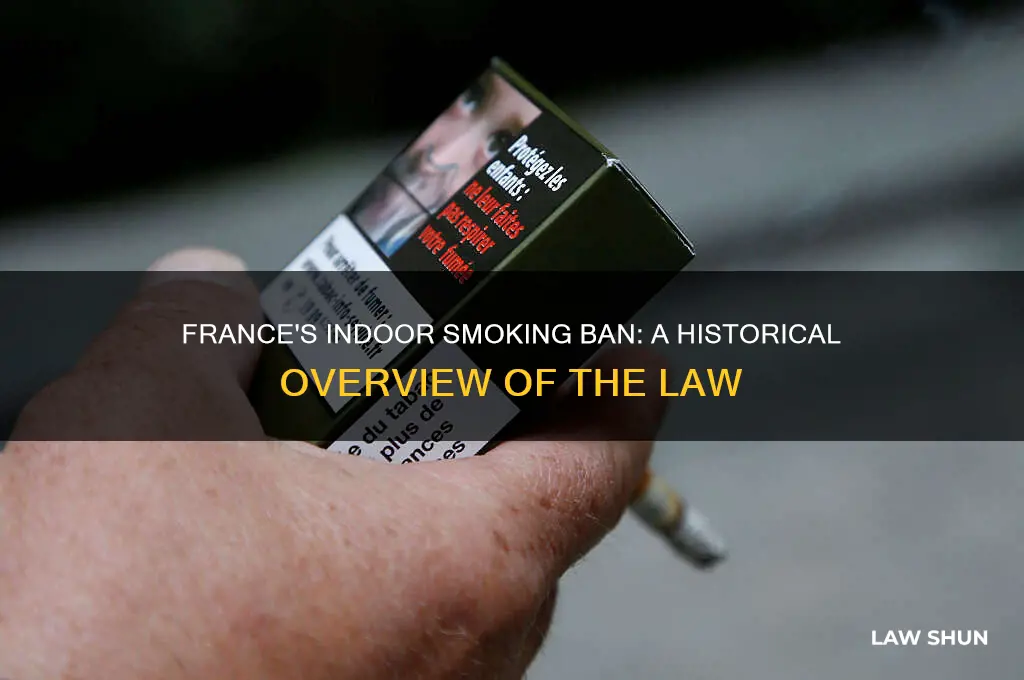 when did the no smoking indoors law go in france